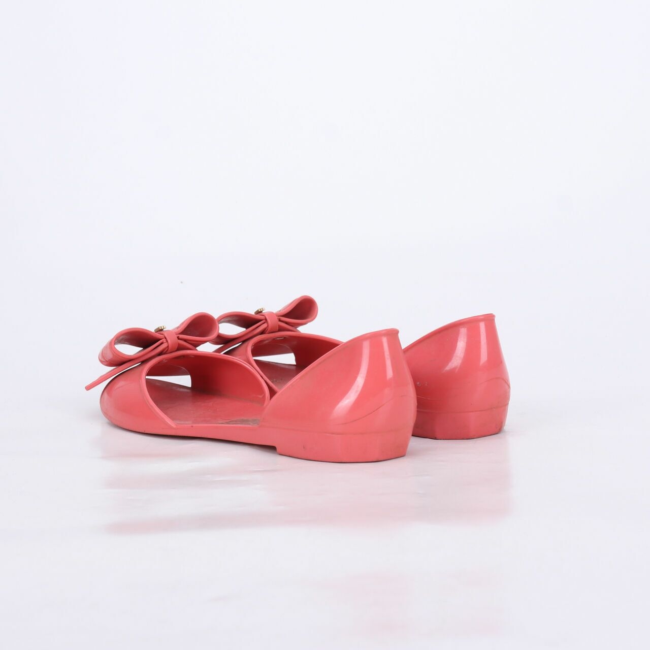 Salvatore Ferragamo Bow Jelly Flats Sandals