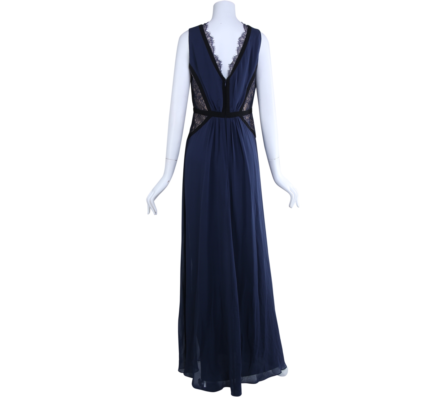 BCBG Maxazria Dark Blue Klarissa Long Dress