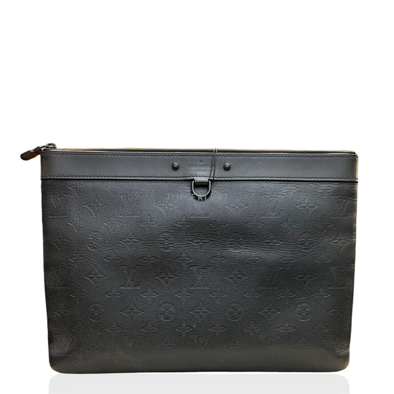 Louis Vuitton Discovery Black Leather Clutch