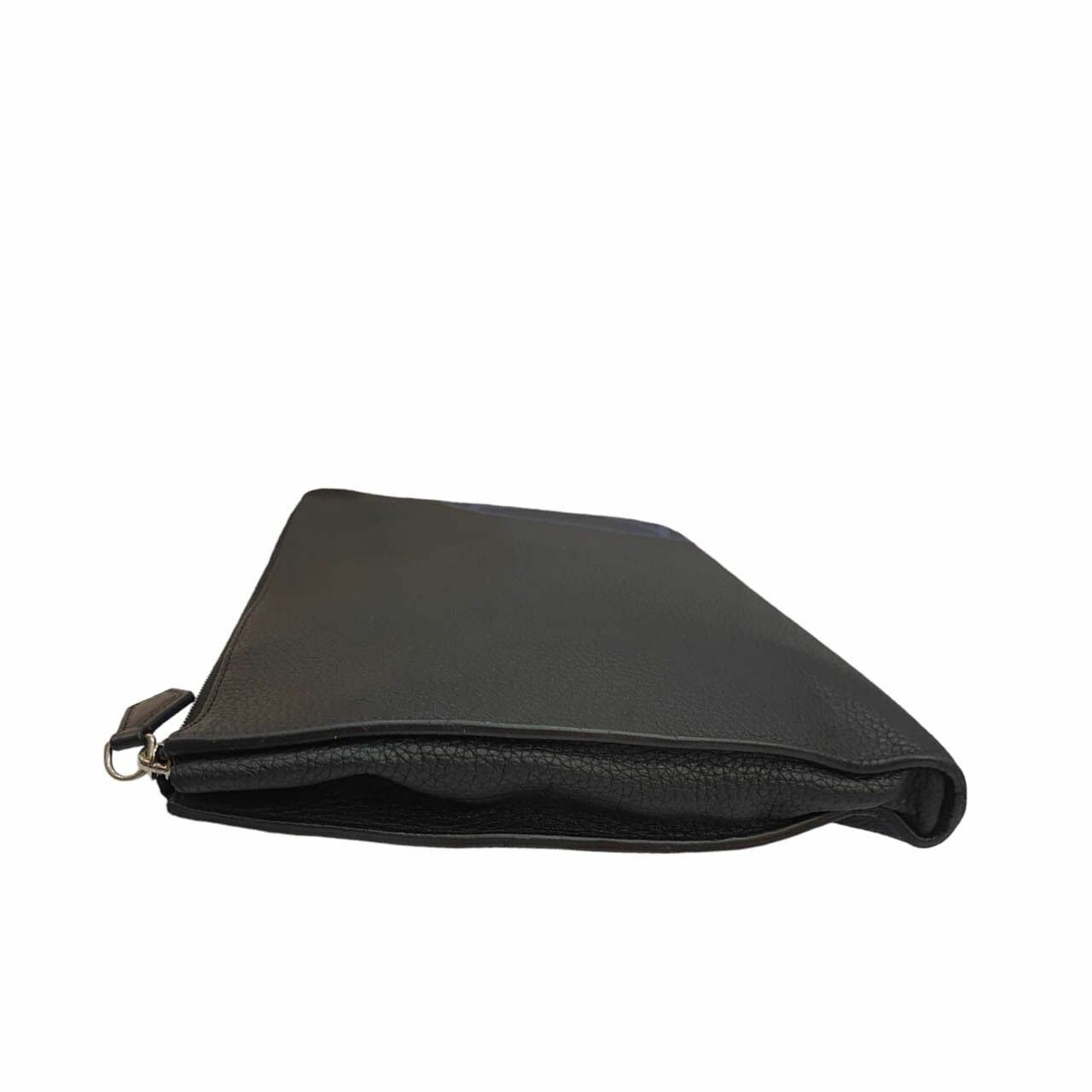 Louis Vuitton Leather Pochette Clutch Black