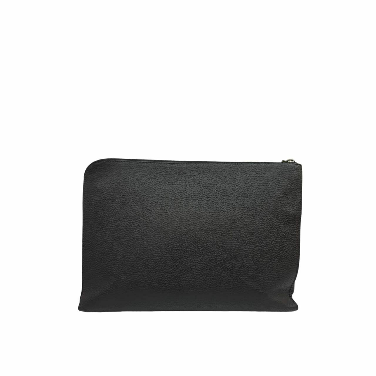 Louis Vuitton Leather Pochette Clutch Black