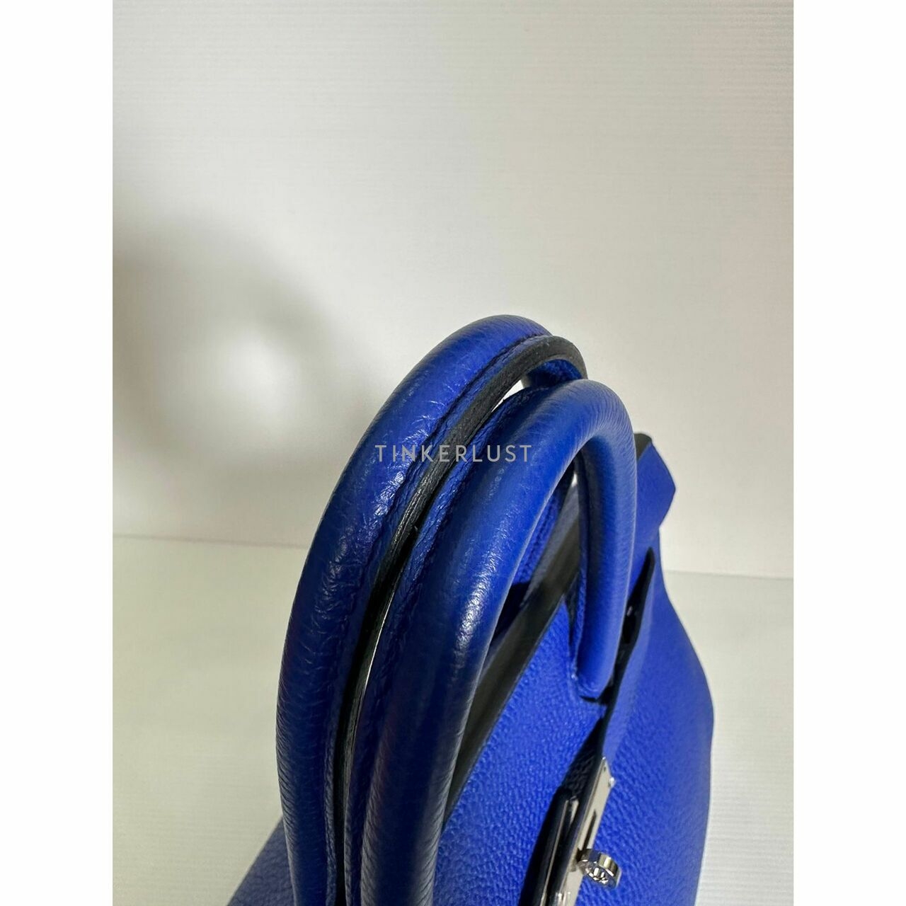 Hermes Birkin 30 Blue Electric Clemence PHW  #O Handbag