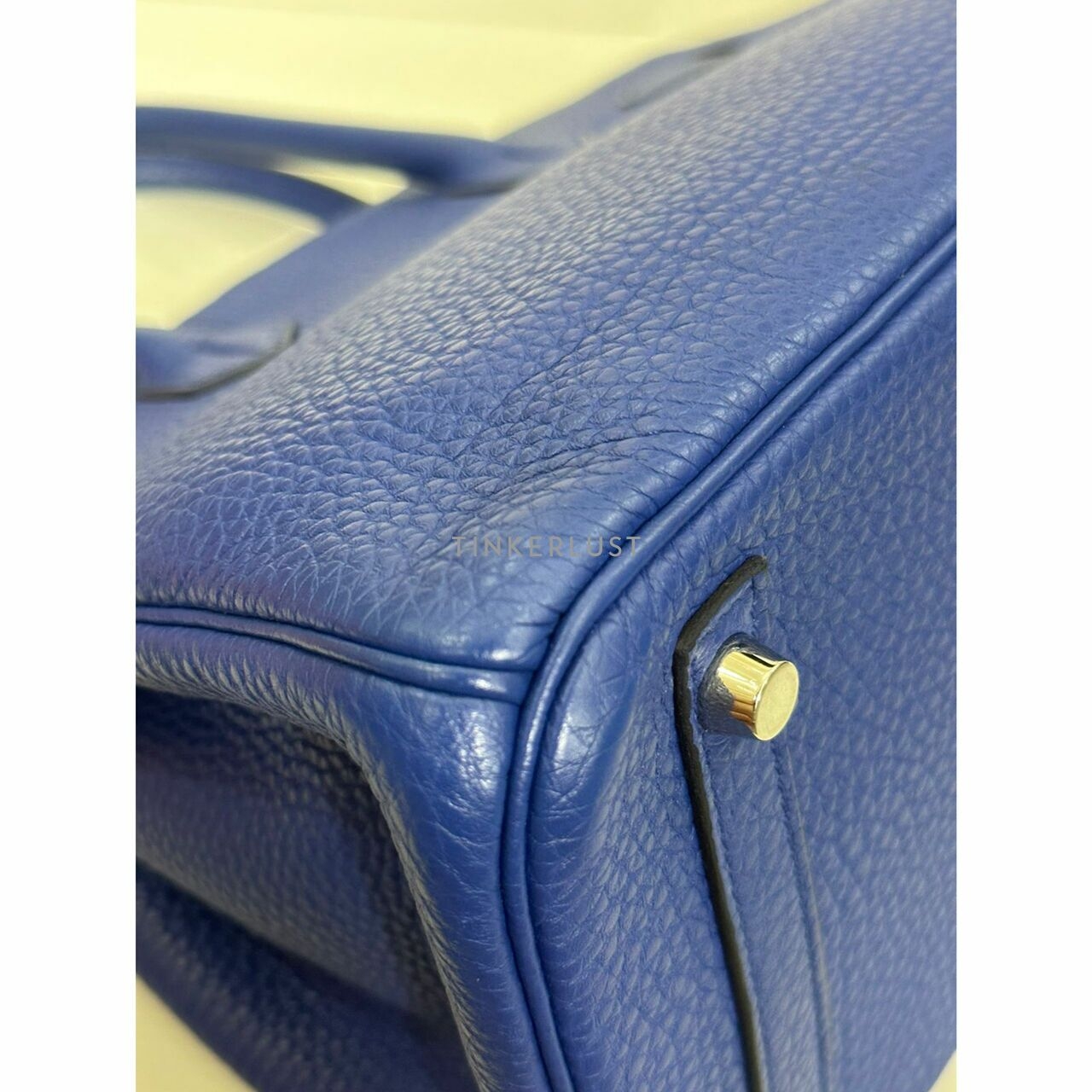 Hermes Birkin 30 Blue Electric Clemence PHW  #O Handbag