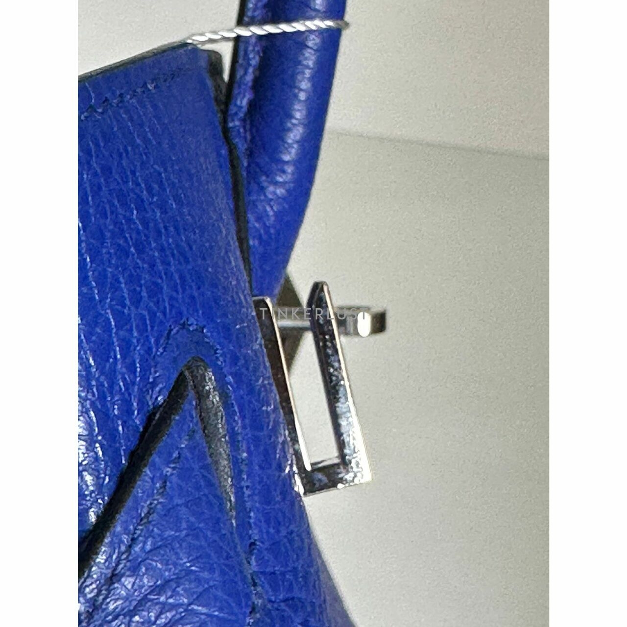 Hermes Birkin 30 Blue Electric Clemence PHW  #O Handbag