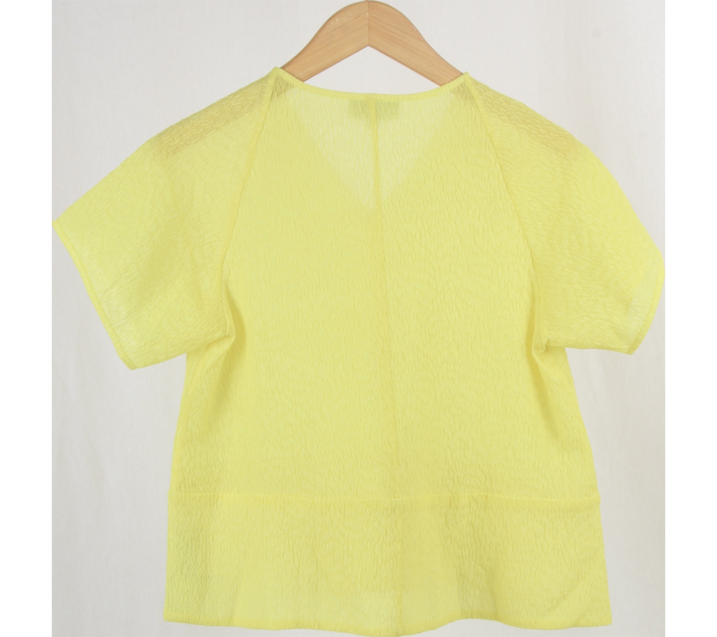 Calvin Klein Yellow V-neckline Blouse