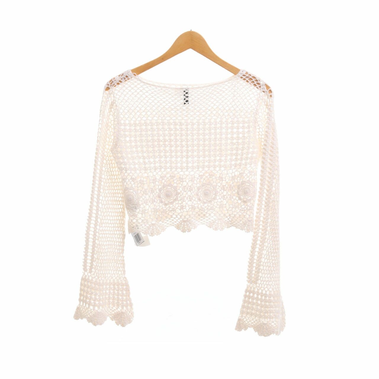 H&M Cream Crop Blouse