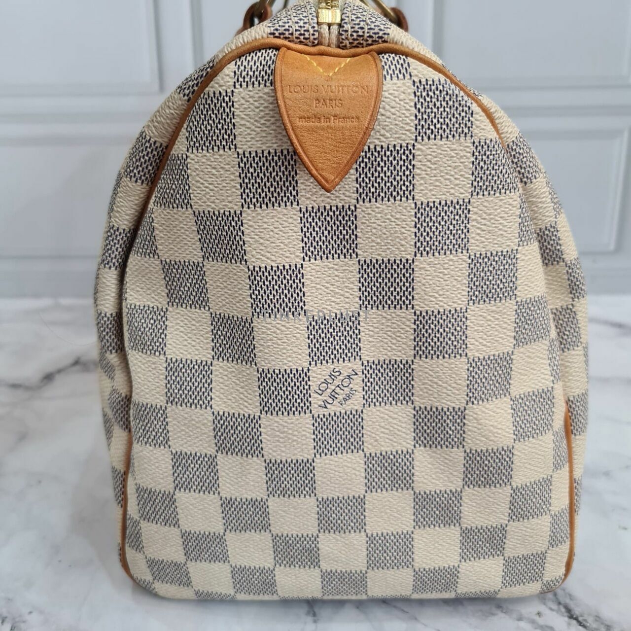 Louis Vuitton Speedy 30 Damier Azur 2008 Handbag