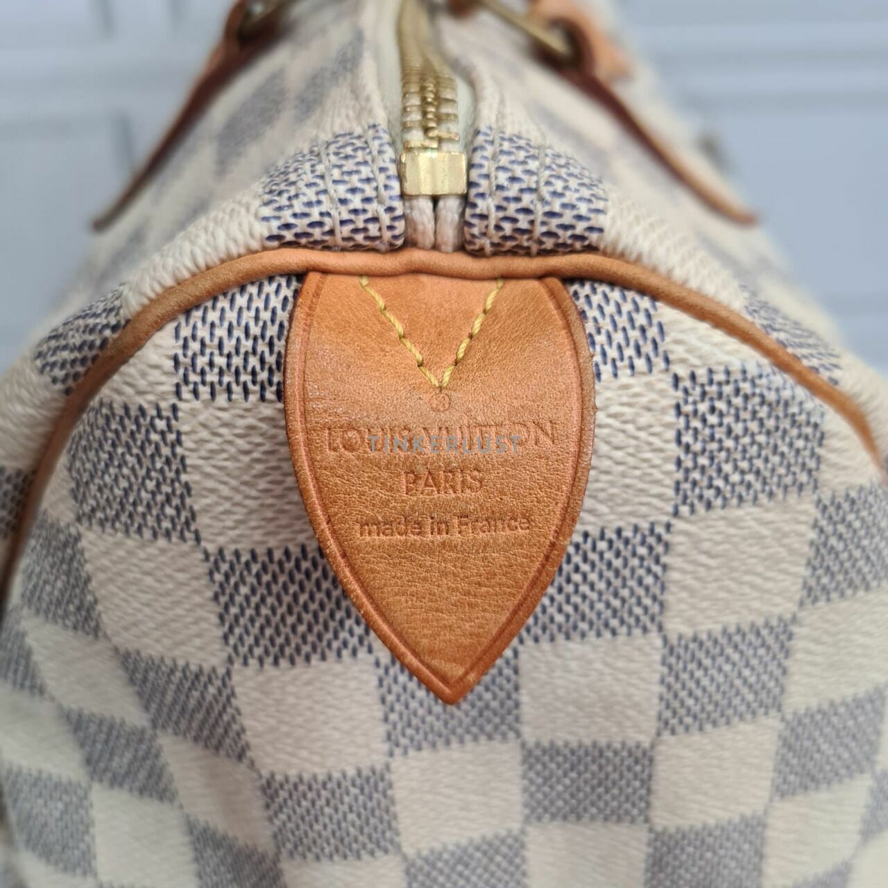 Louis Vuitton Speedy 30 Damier Azur 2008 Handbag