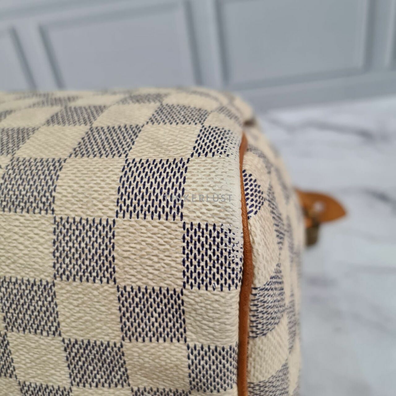 Louis Vuitton Speedy 30 Damier Azur 2008 Handbag