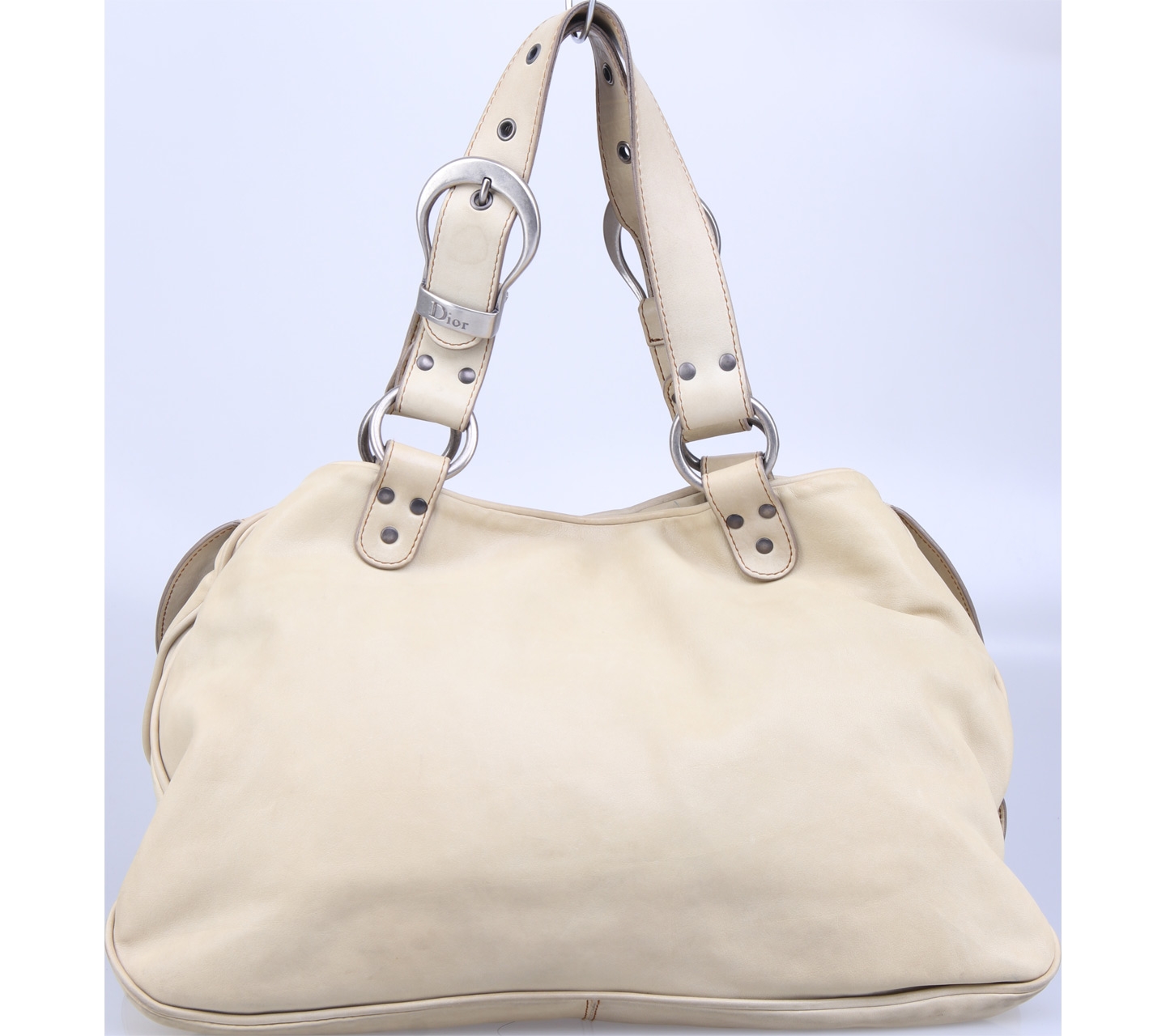 Christian Dior White Tote Bag