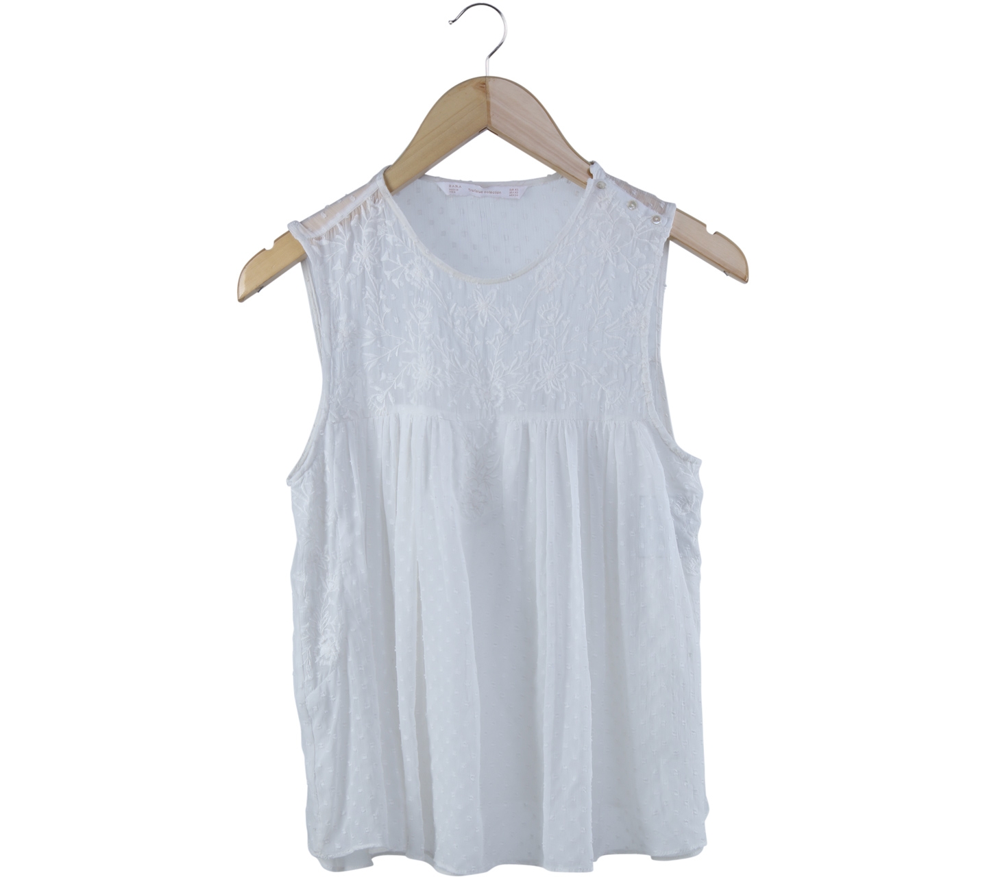 Zara Off White Sleeveless