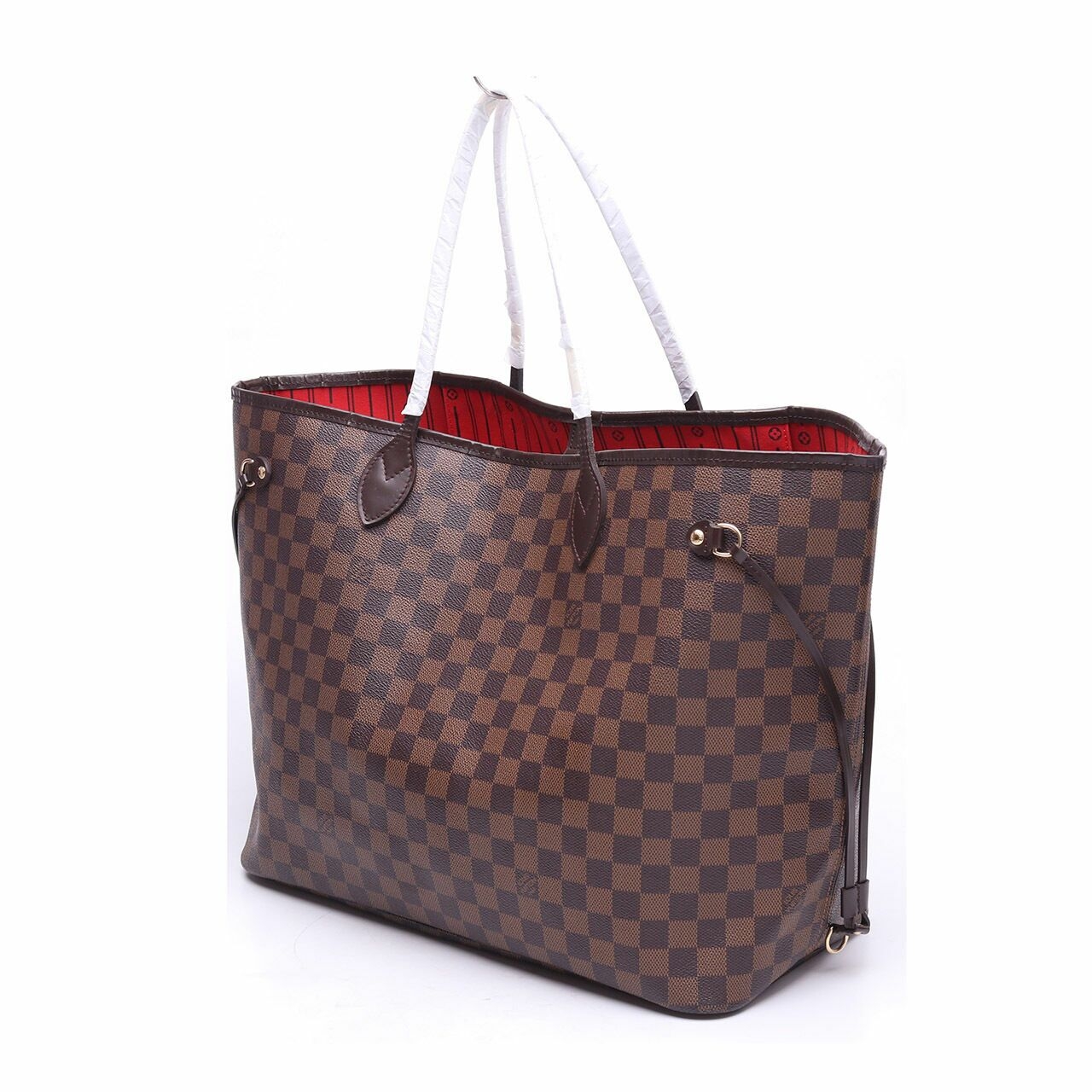 Louis Vuitton Damier Ebene Cherry Neverfull MM Tote Bag