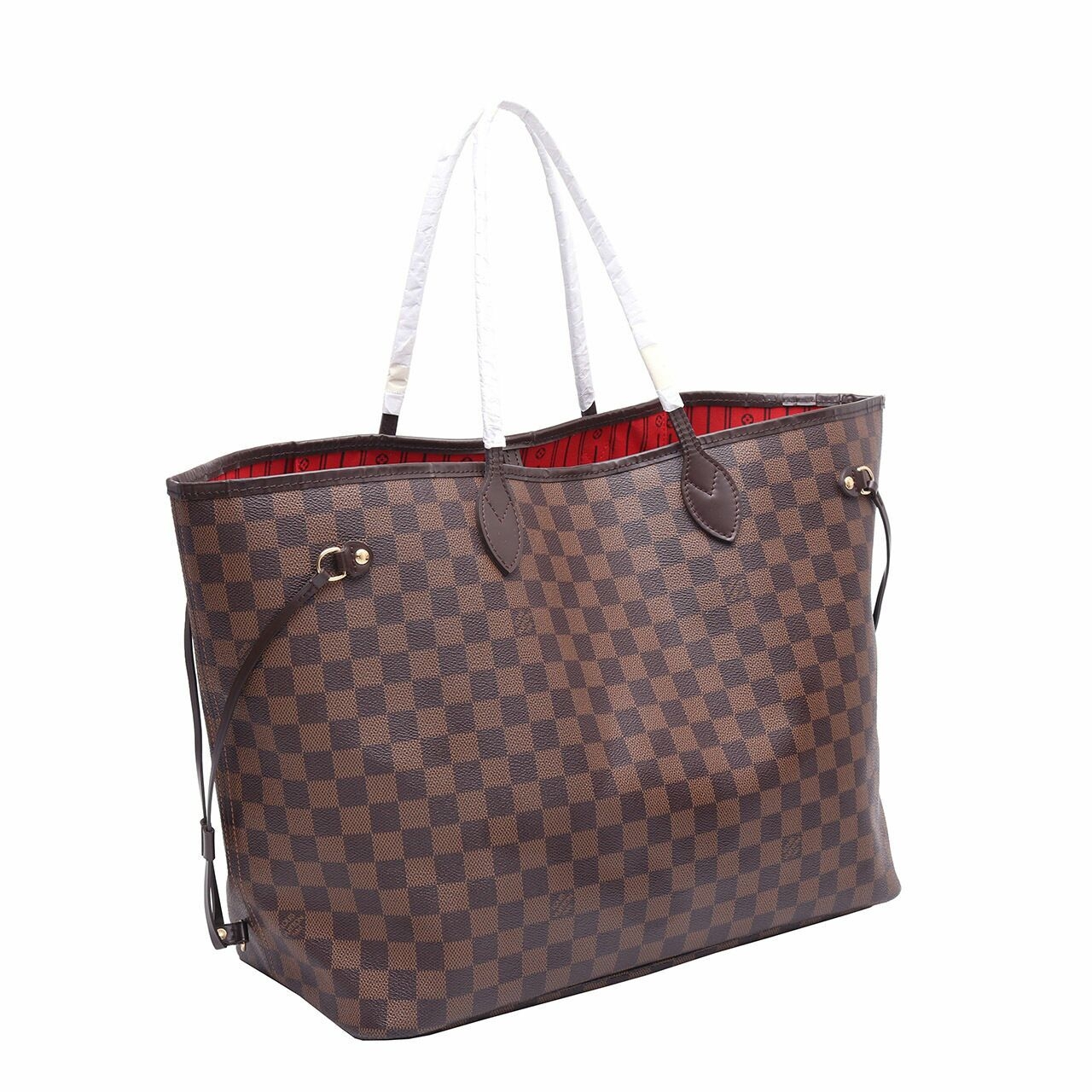 Louis Vuitton Damier Ebene Cherry Neverfull MM Tote Bag