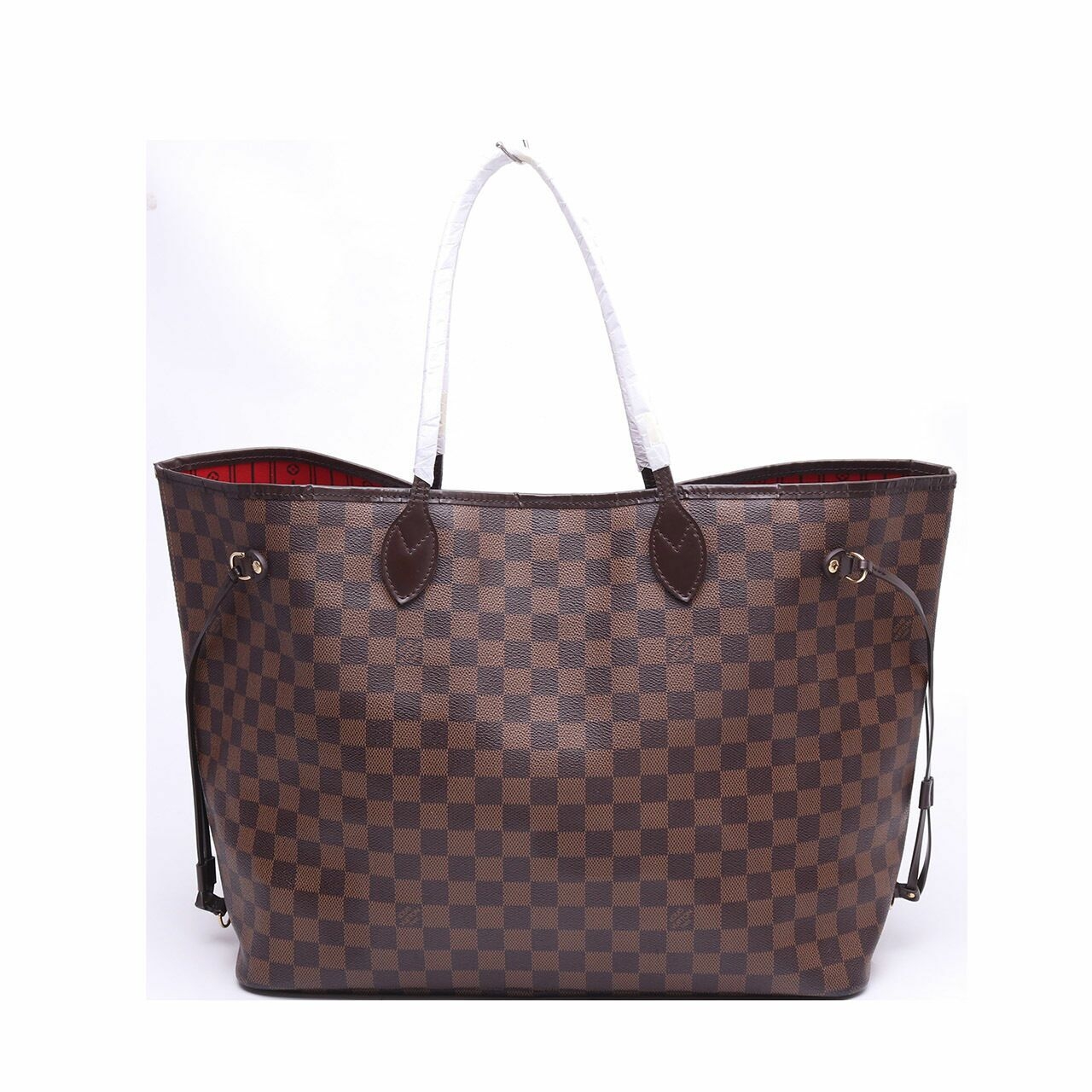 Louis Vuitton Damier Ebene Cherry Neverfull MM Tote Bag