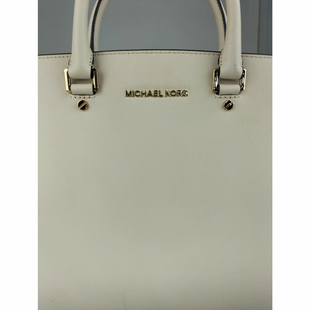 Michael Kors Selma Tote Large in White 