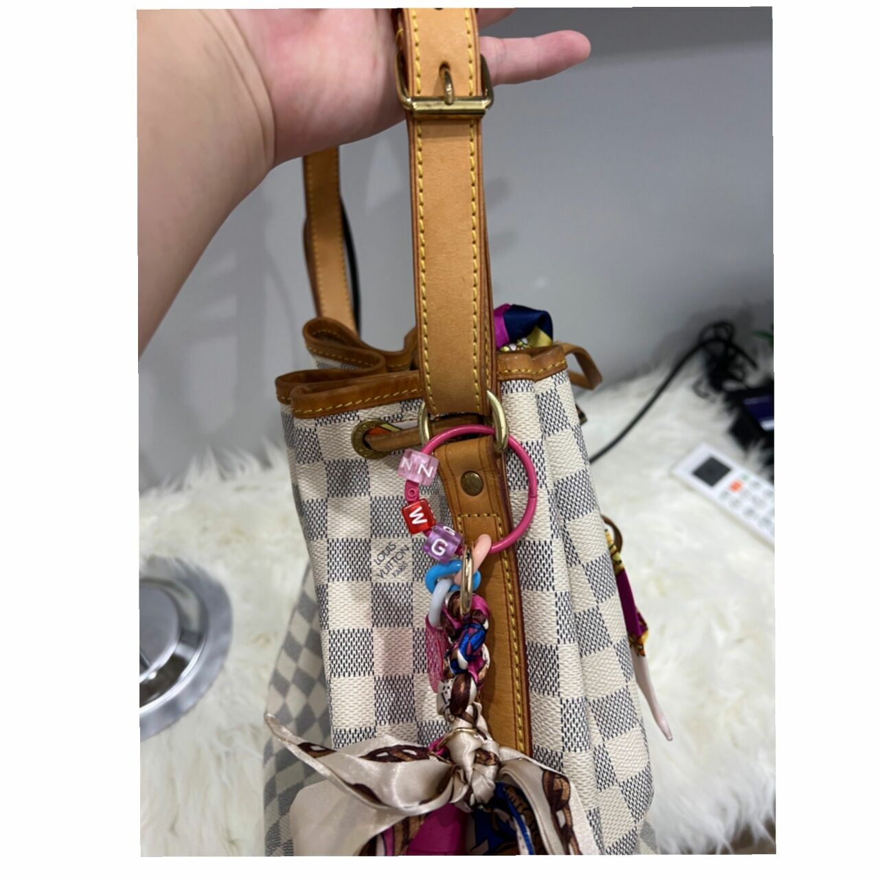 Louis Vuitton White Shoulder Bag