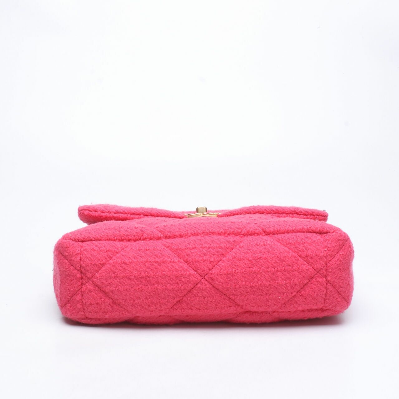 Chanel 19 Medium Tweed Fuschia GHW Shoulder Bag