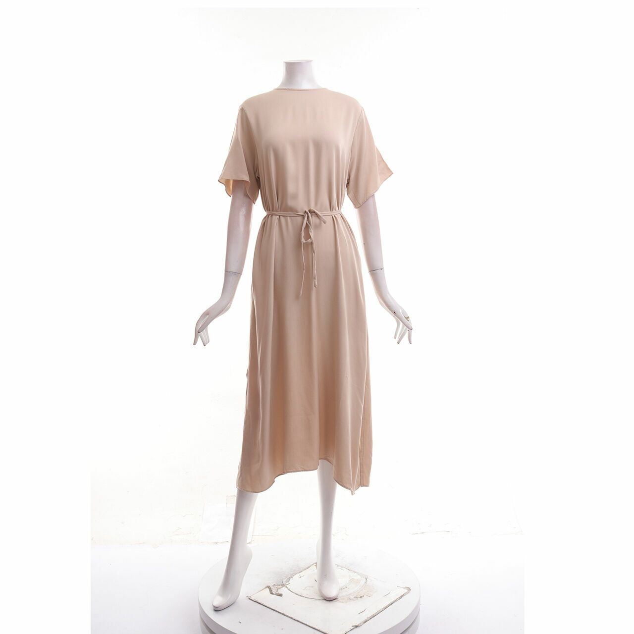 Pafon Nude Midi Dress