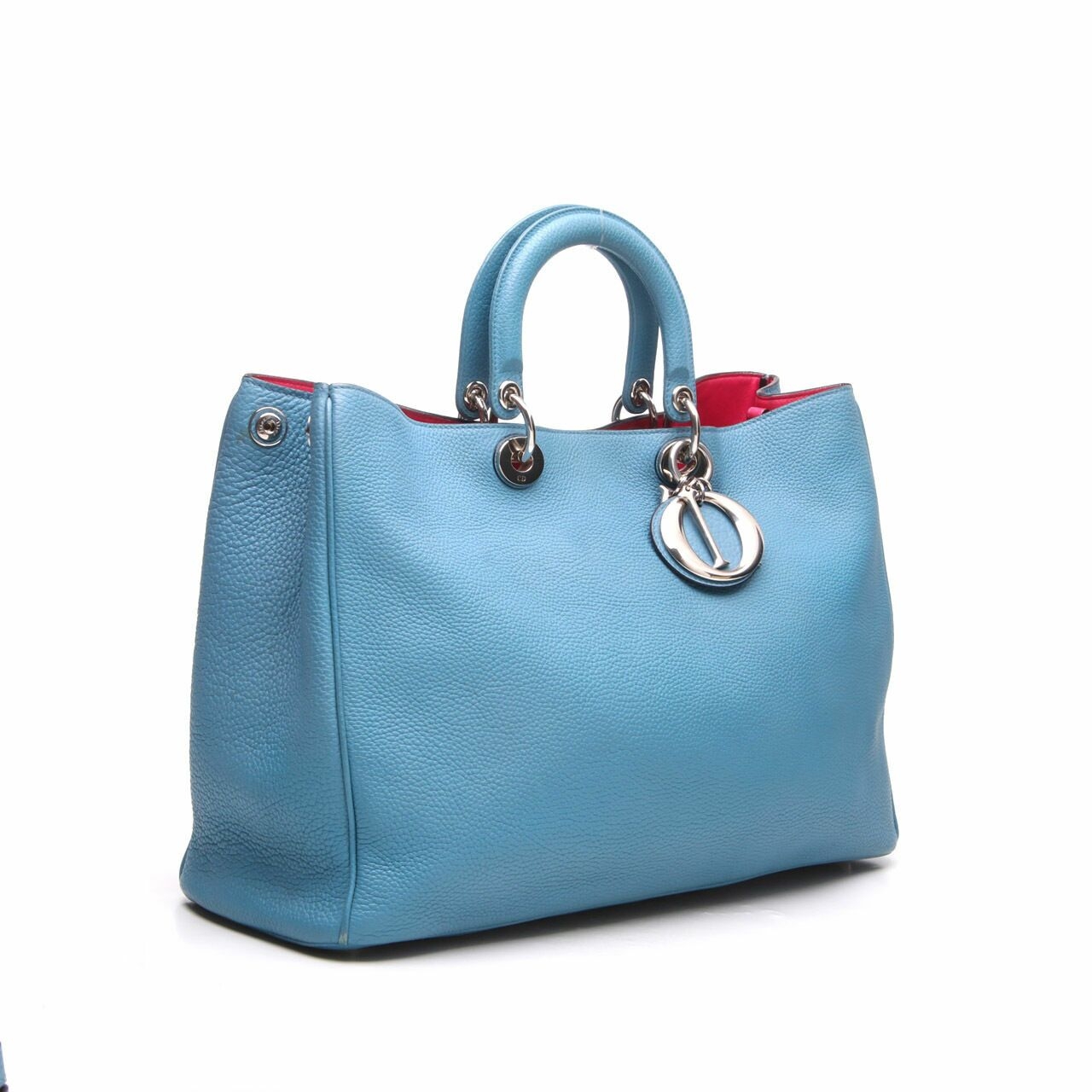 Dior Smooth Calfskin Large Diorissimo Tote Blue	