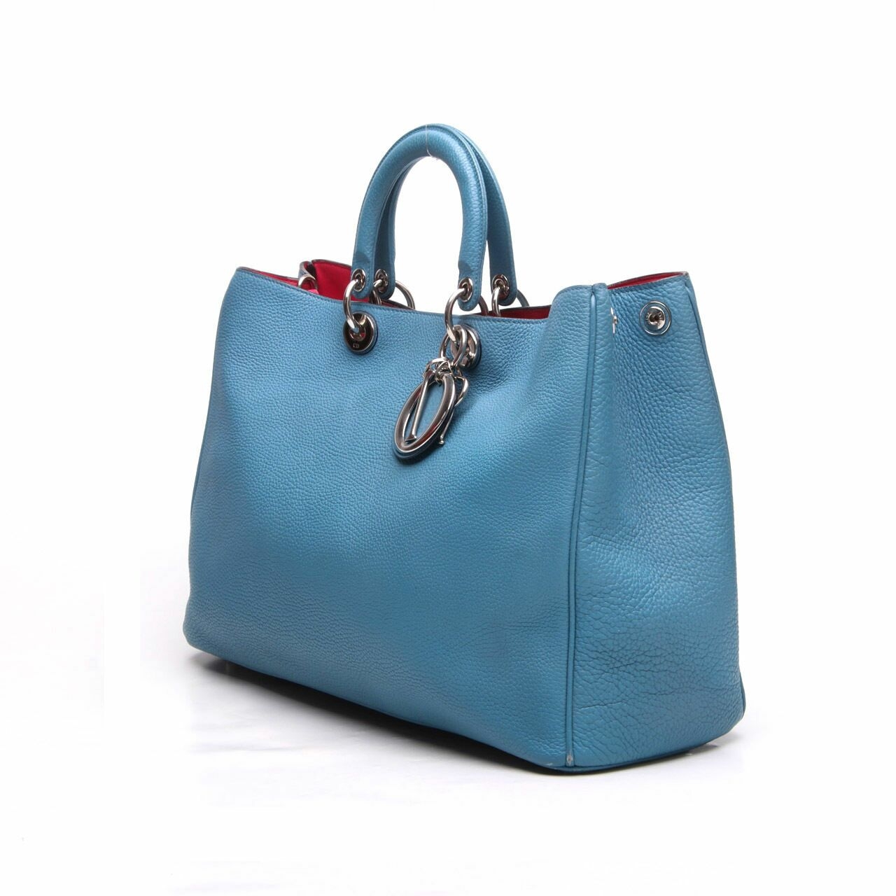 Dior Smooth Calfskin Large Diorissimo Tote Blue	