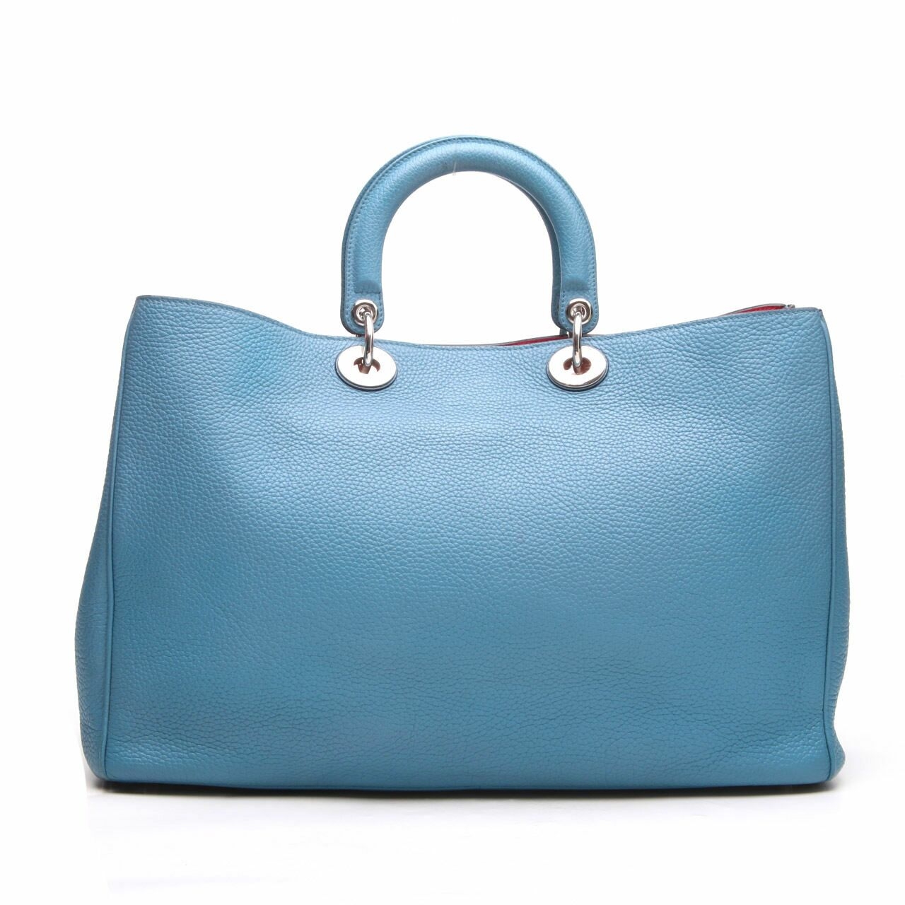 Dior Smooth Calfskin Large Diorissimo Tote Blue	