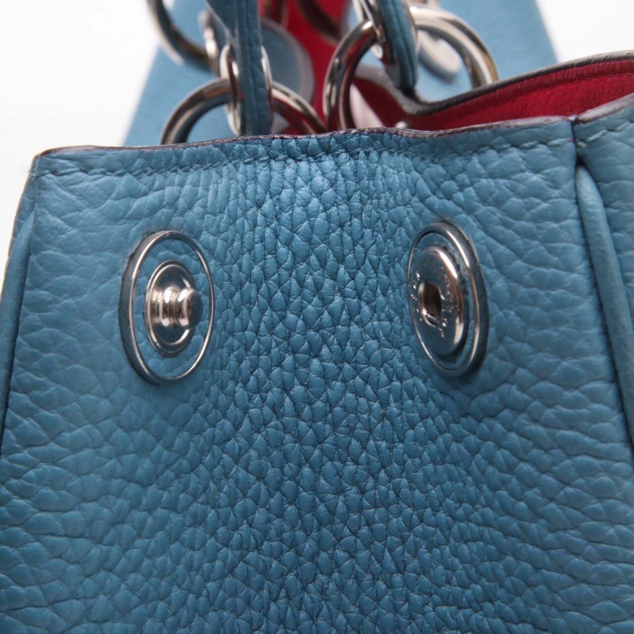 Dior Smooth Calfskin Large Diorissimo Tote Blue	