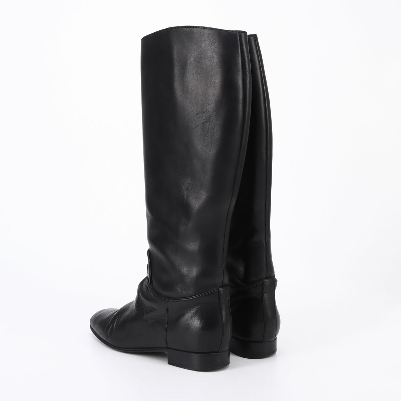 Bottega Venera Black Leather High Boots