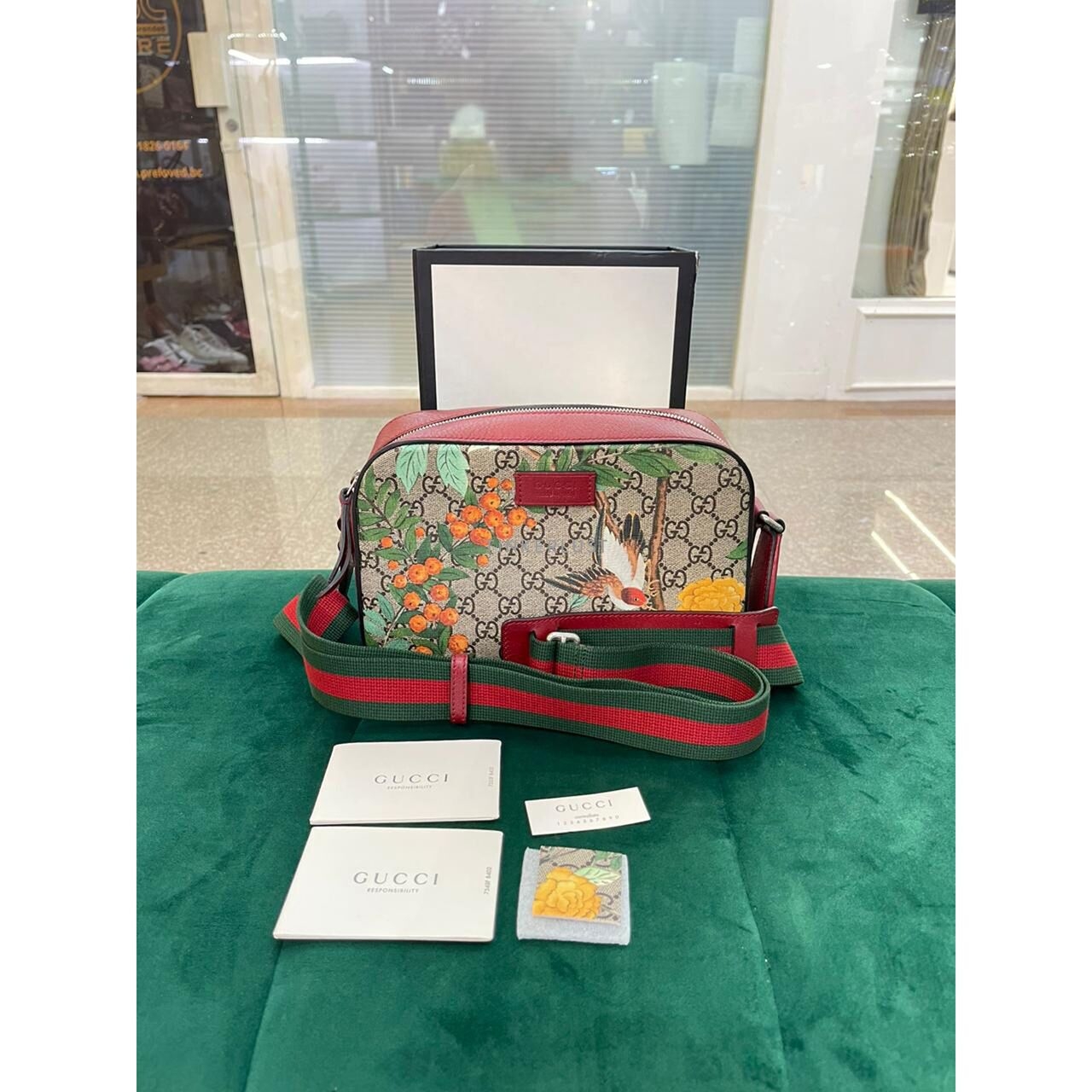 Gucci Tian Multicolor Camera Sling Bag