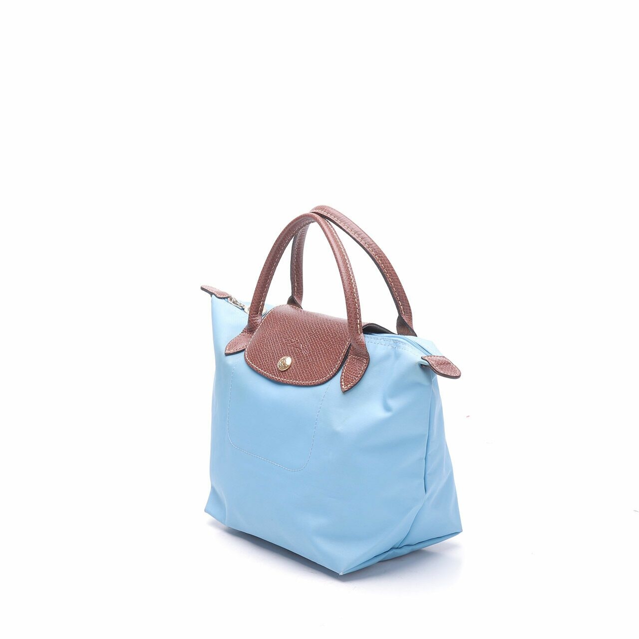 Longchamp Le Pliage Small Light Blue Tote Bag