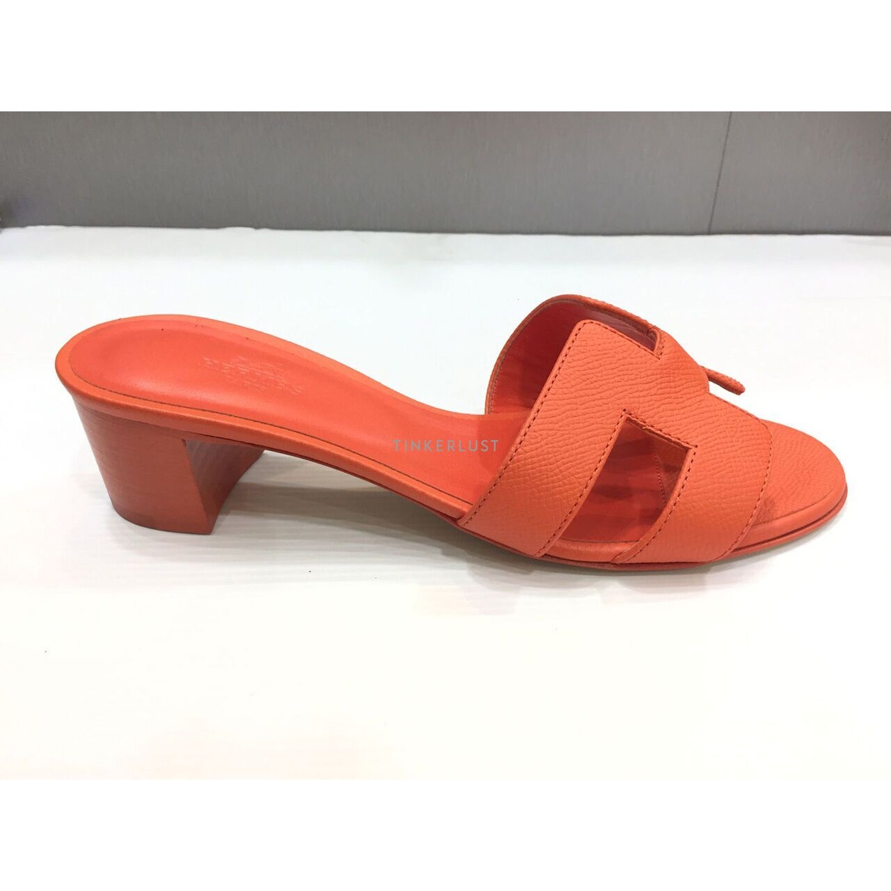 Hermes Oran Oasis Epsom Orange Sandals 