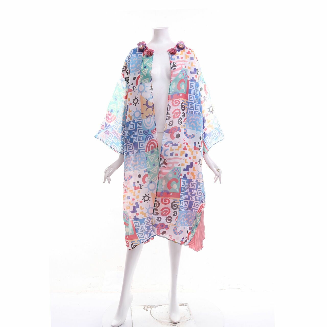 Private Collection Pink & Multi Plisket Kimono