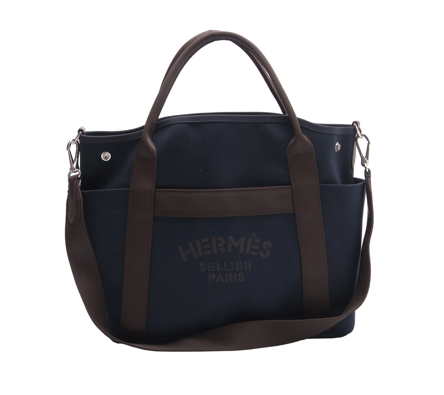 Hermes Dark Blue Satchel