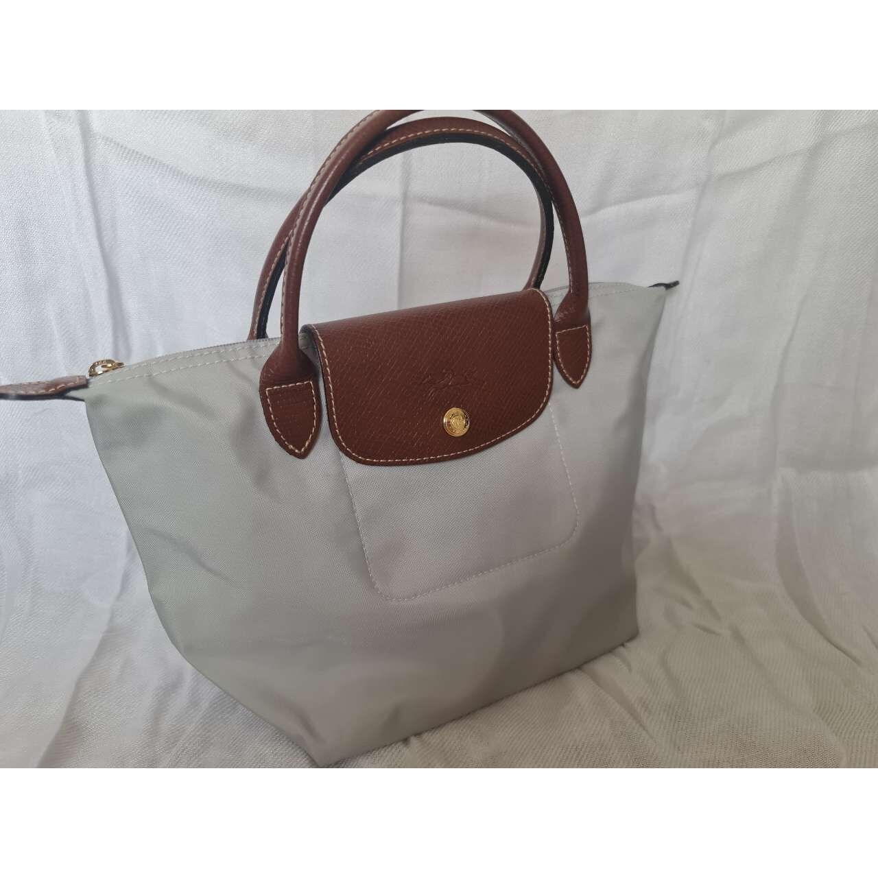 Longchamp Le Pliage Grey Tote Bag