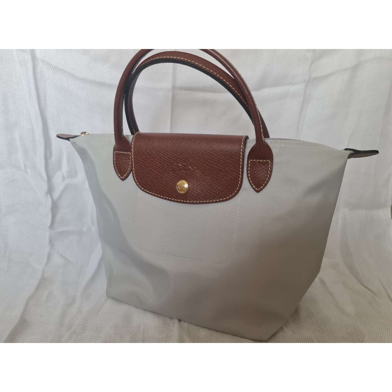 Longchamp Le Pliage Grey Tote Bag