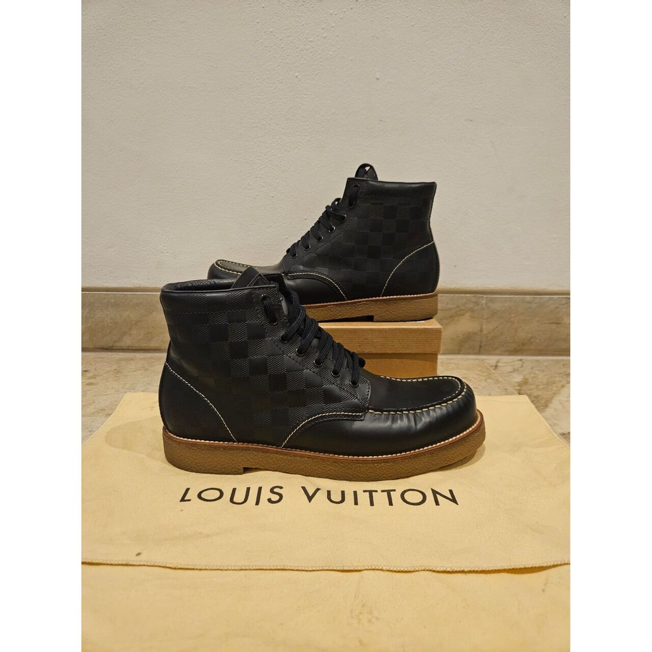 Louis Vuitton Damier Sailor Boots