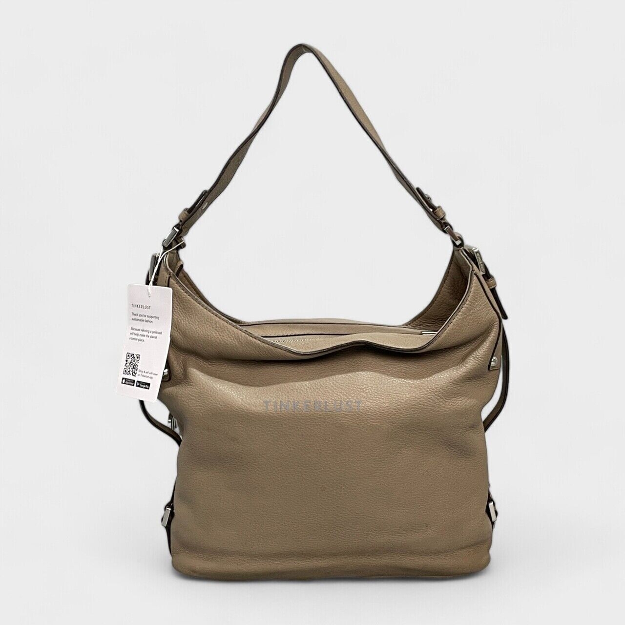 Michael Kors Grey Leather SHW Shoulder Bag