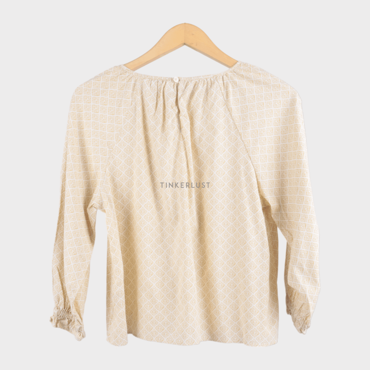 UNIQLO White & Mustard Blouse