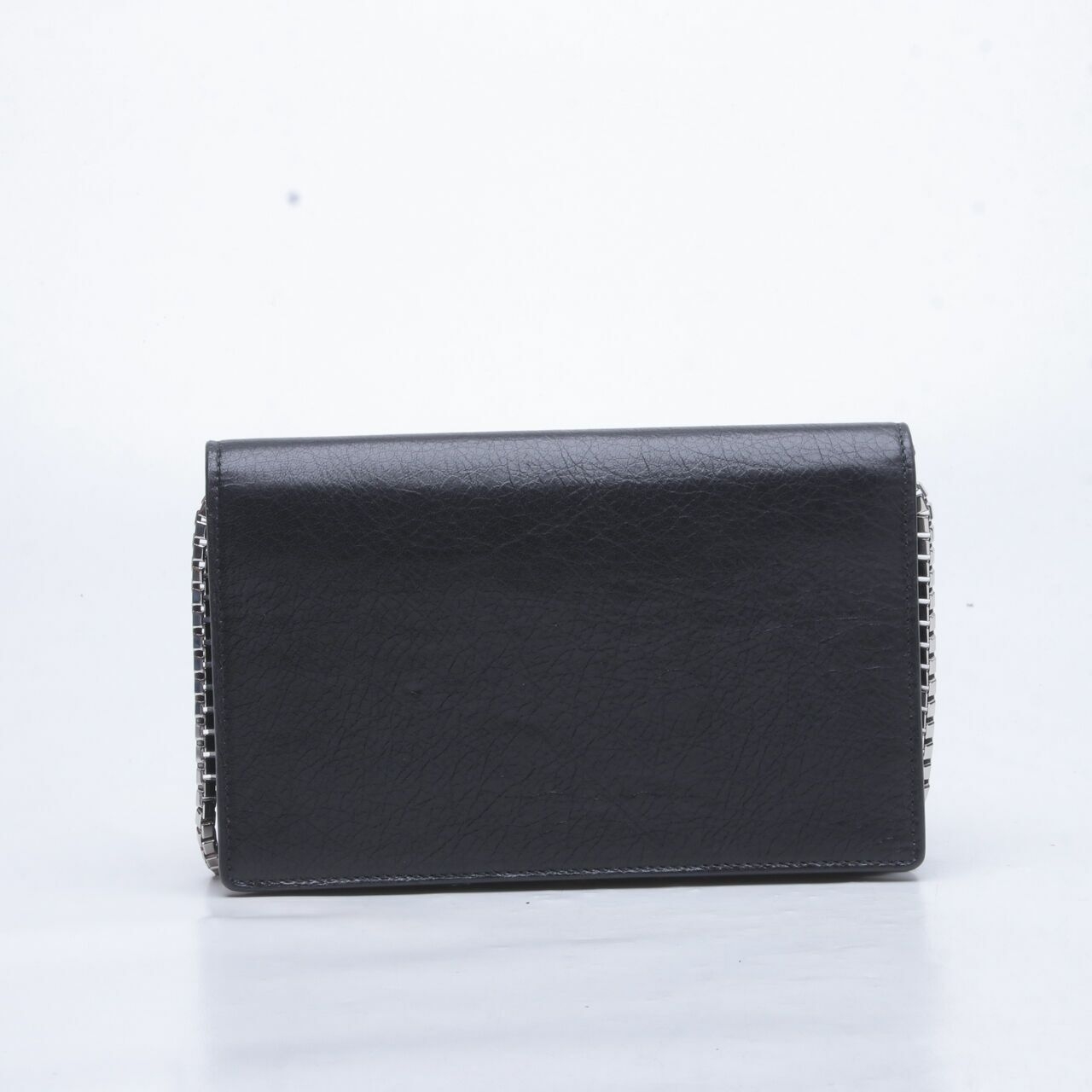 Balenciaga Classic Edge Black Chain Wallet 