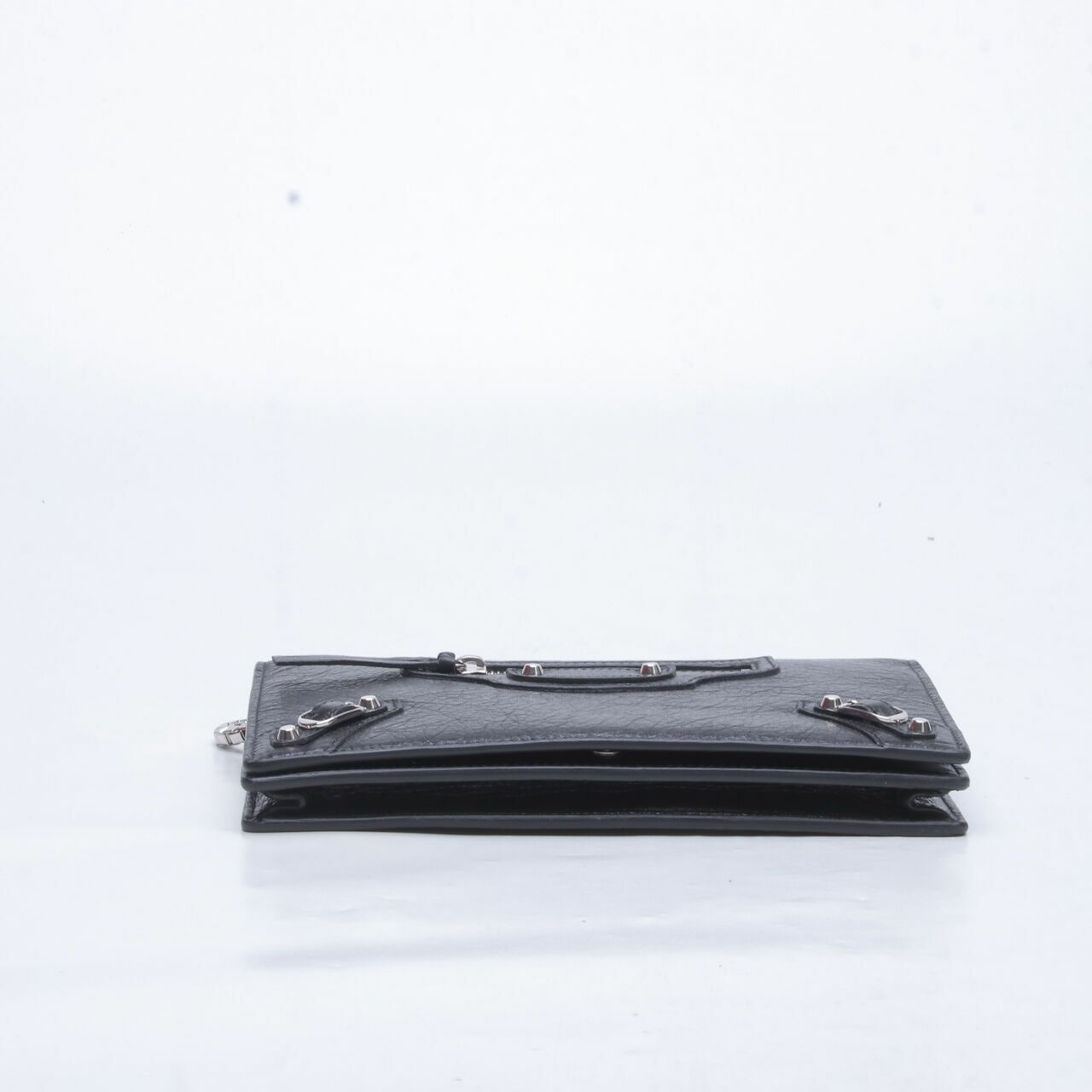 Balenciaga Classic Edge Black Chain Wallet 