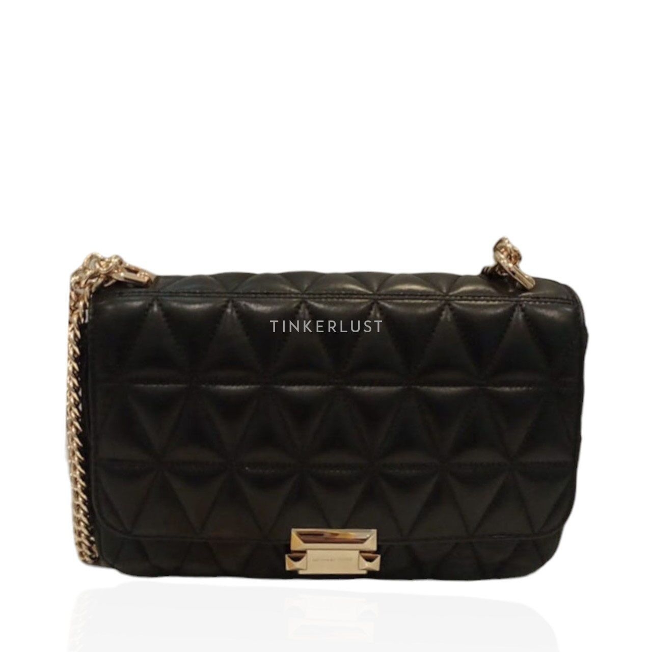 Michael Kors Quilted Leather Black Sling Bag