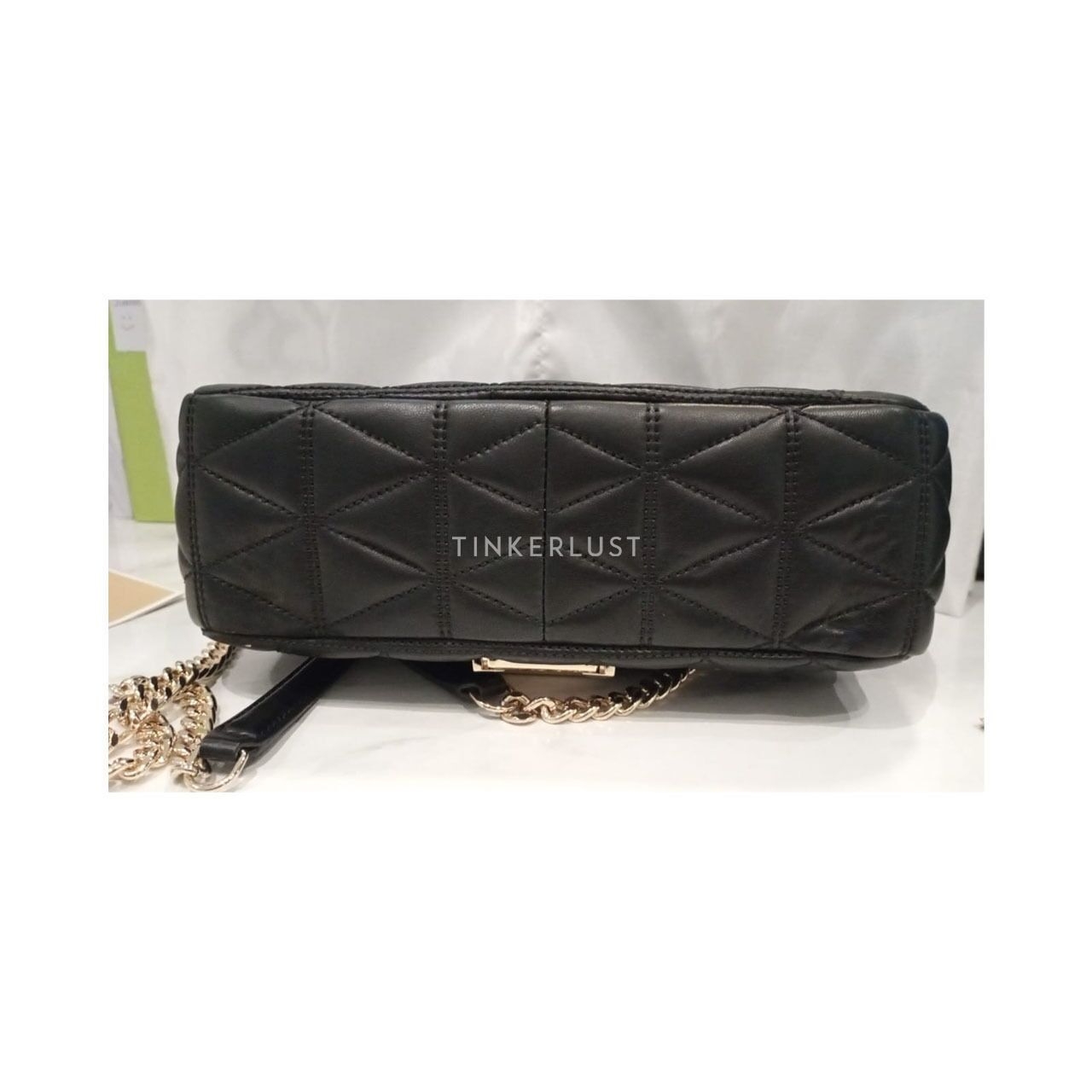 Michael Kors Quilted Leather Black Sling Bag