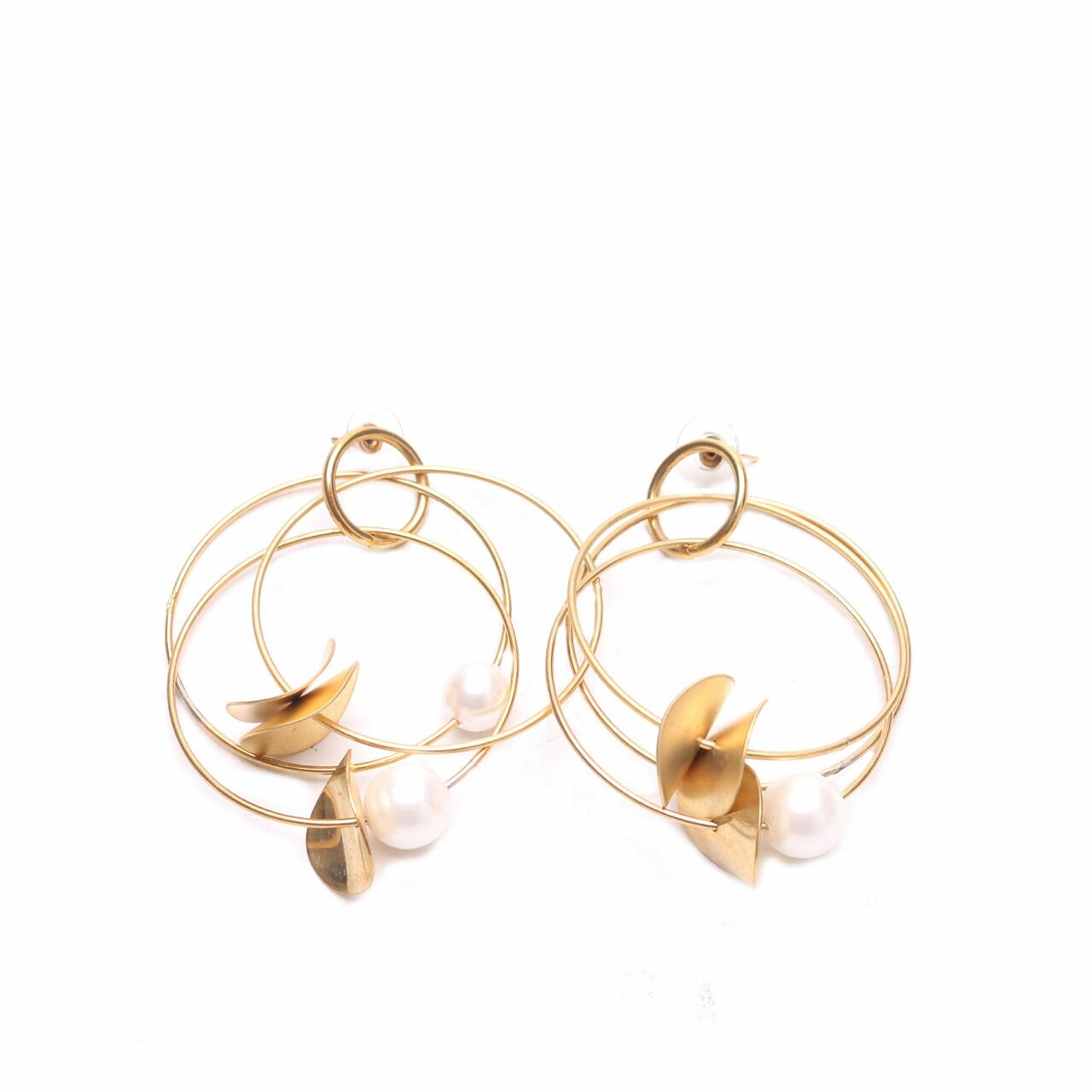 Private Collection Gold Earrings Pearls Jewellery