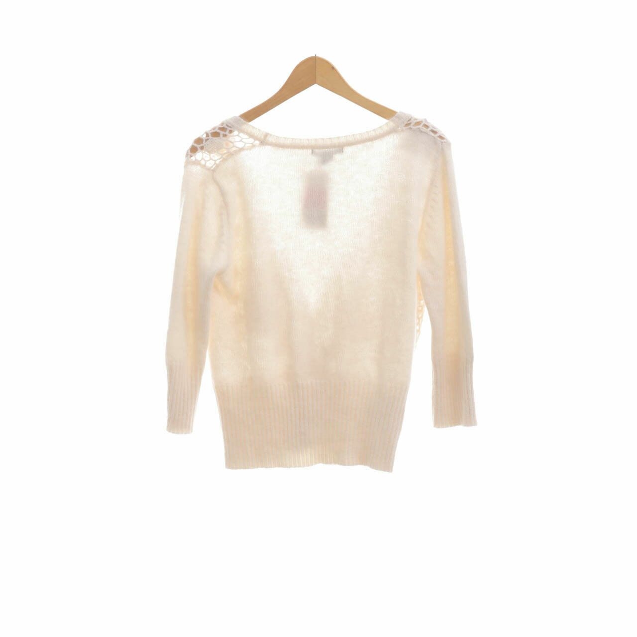 Mango Cream Knit Cardigan