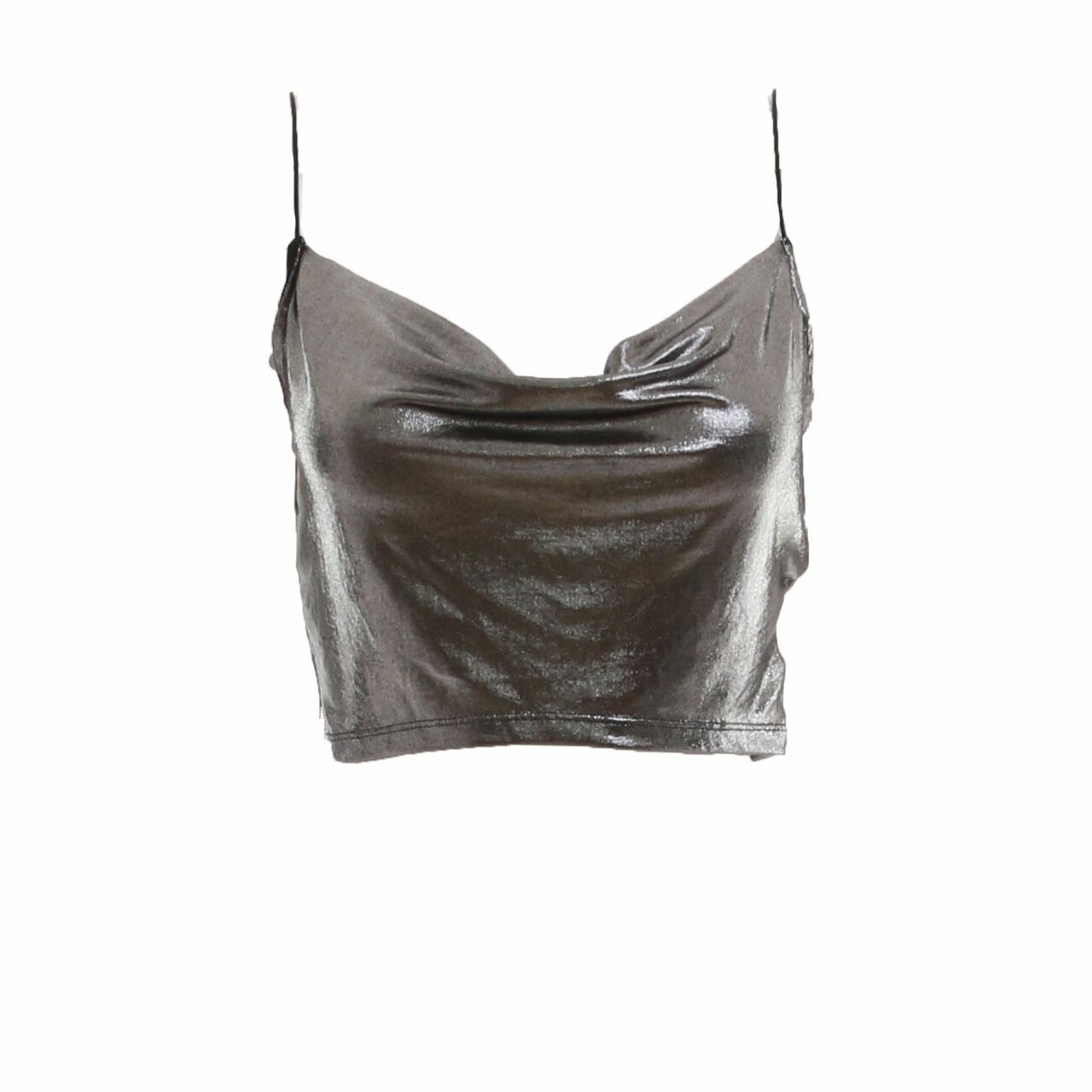 H&M Silver Crop Sleeveless