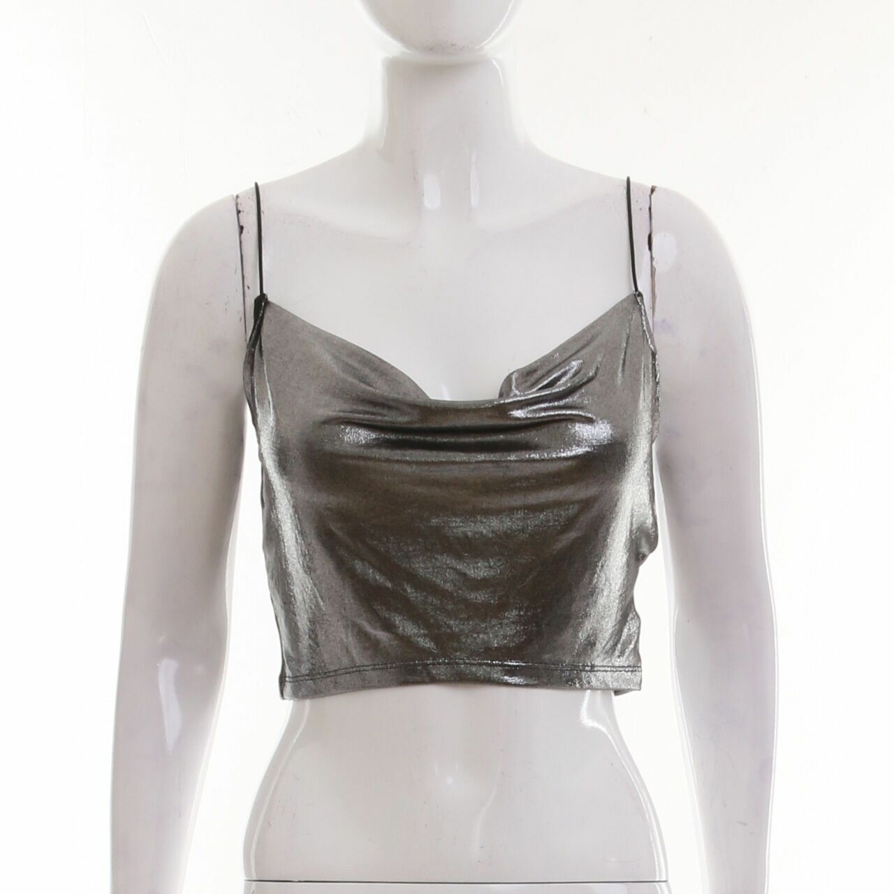 H&M Silver Crop Sleeveless