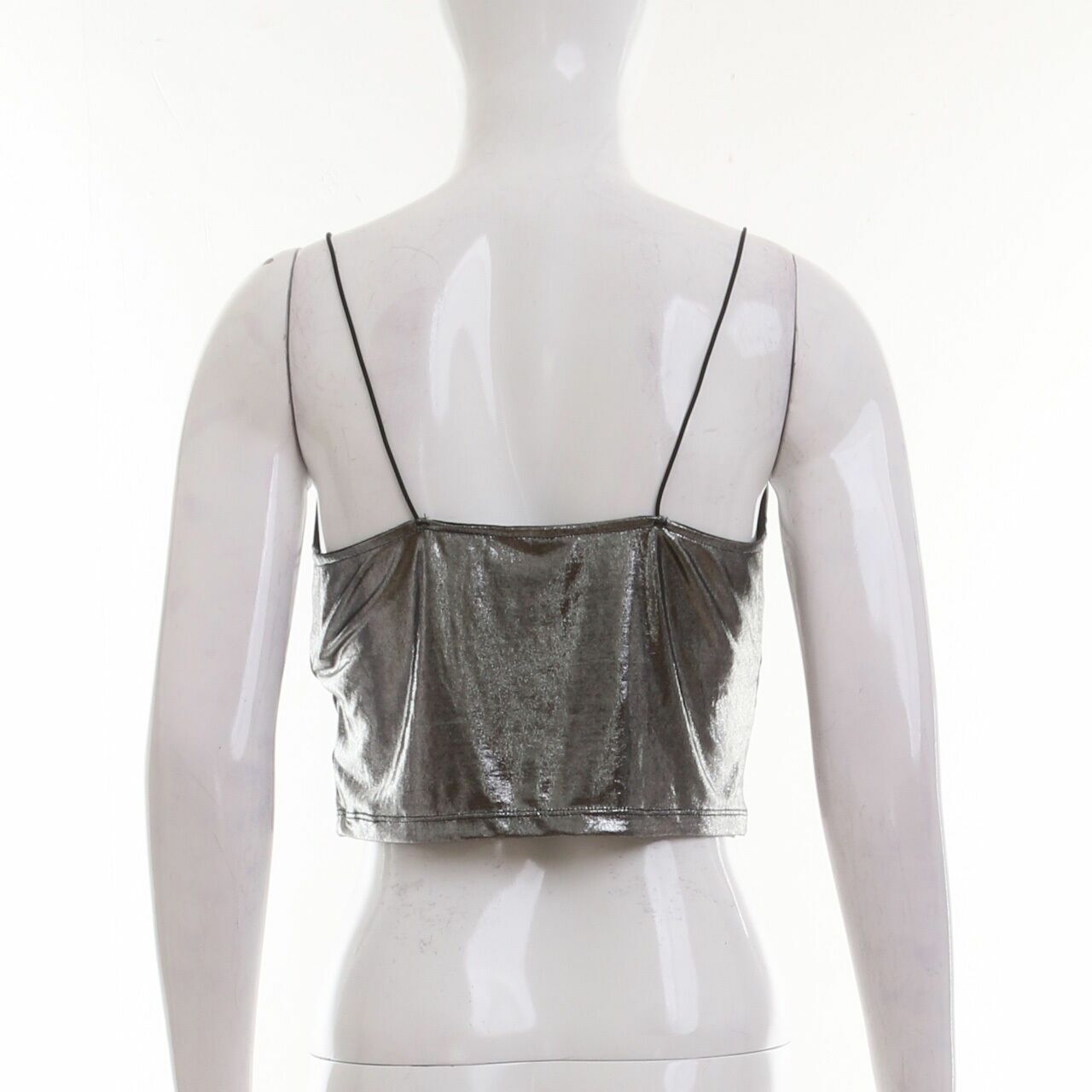 H&M Silver Crop Sleeveless