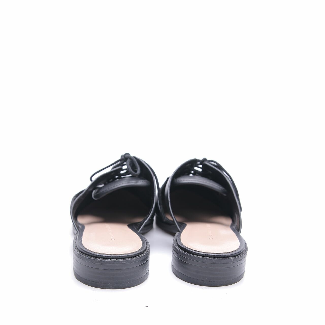 Charles & Keith Black Mules Sandals