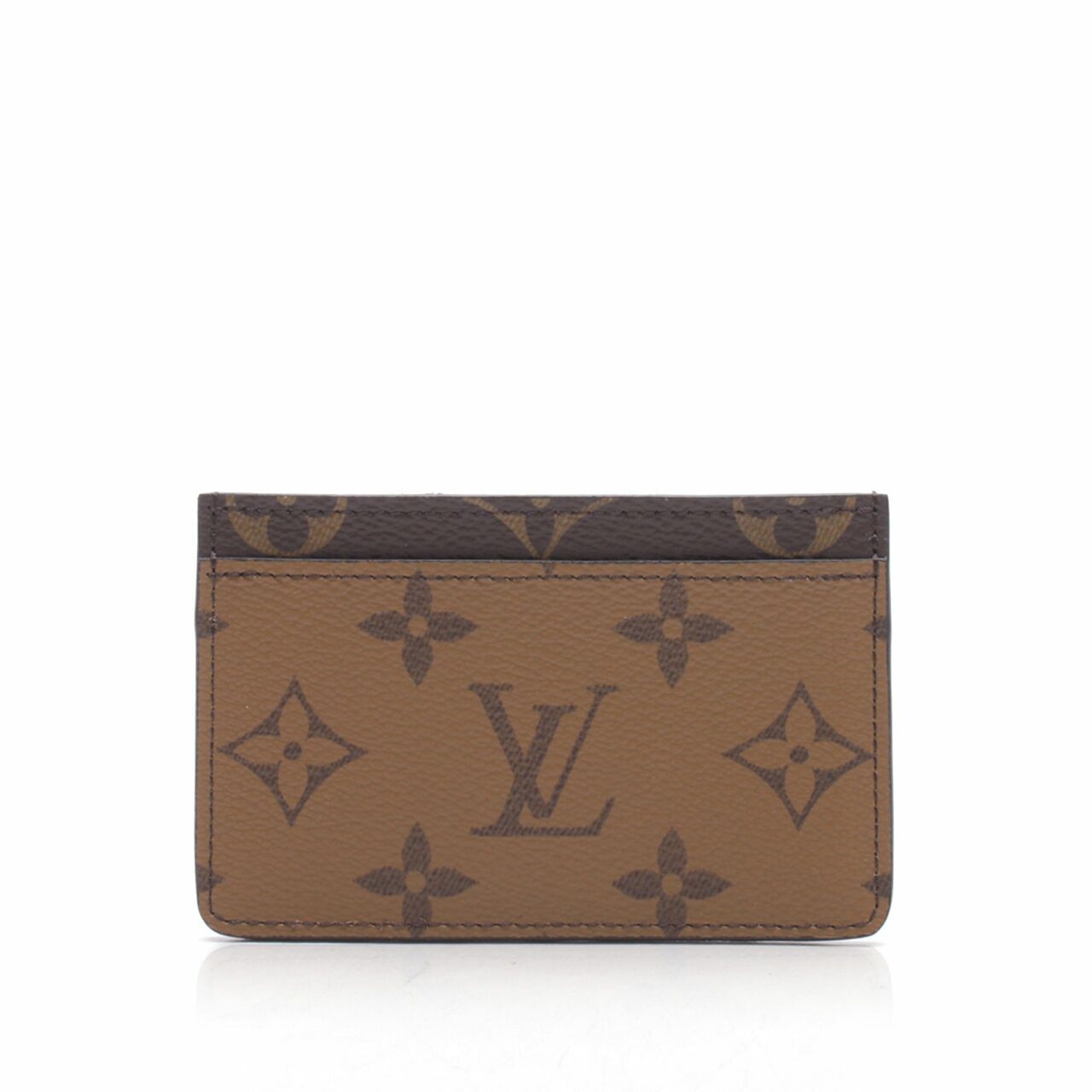 Louis Vuitton Brown Card Holder Reverse Monogram Canvas M69161 Wallet