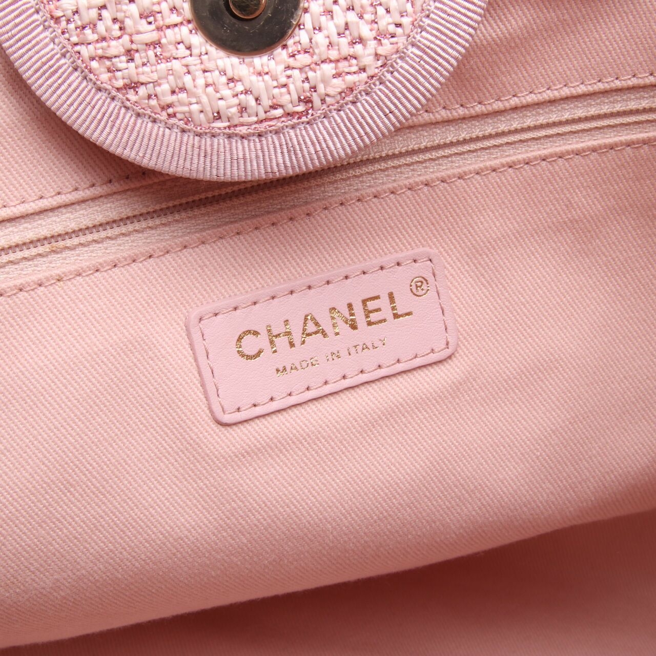 Chanel Deauville Large Light Pink GHW #27 Satchel Bag