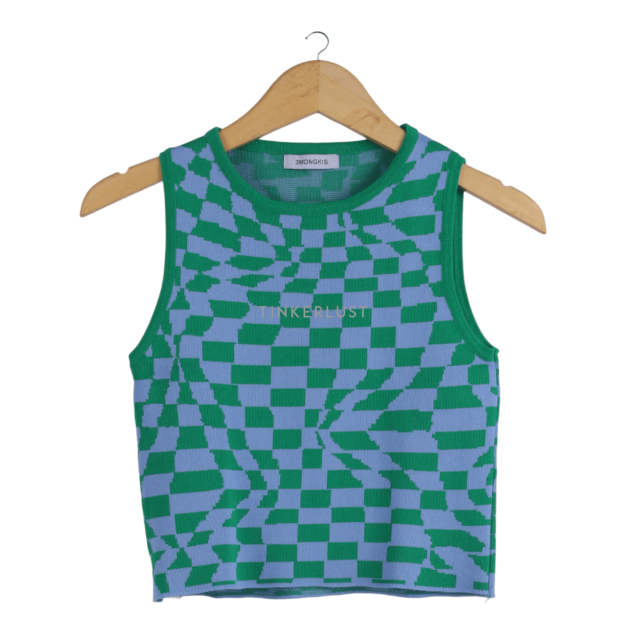 3Mongkis Blue & Green Pattern Sleeveless